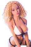 real lifelike sex doll adult size curly hair